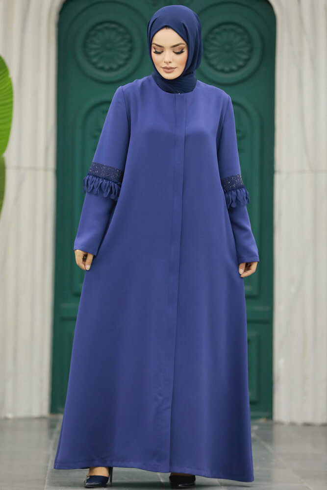 Neva Style - İndigo Blue Hijab For Women Turkish Abaya 10021IM - 1