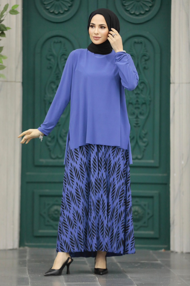 İndigo Blue Islamic Clothing Dual Suit 41631IM - 2