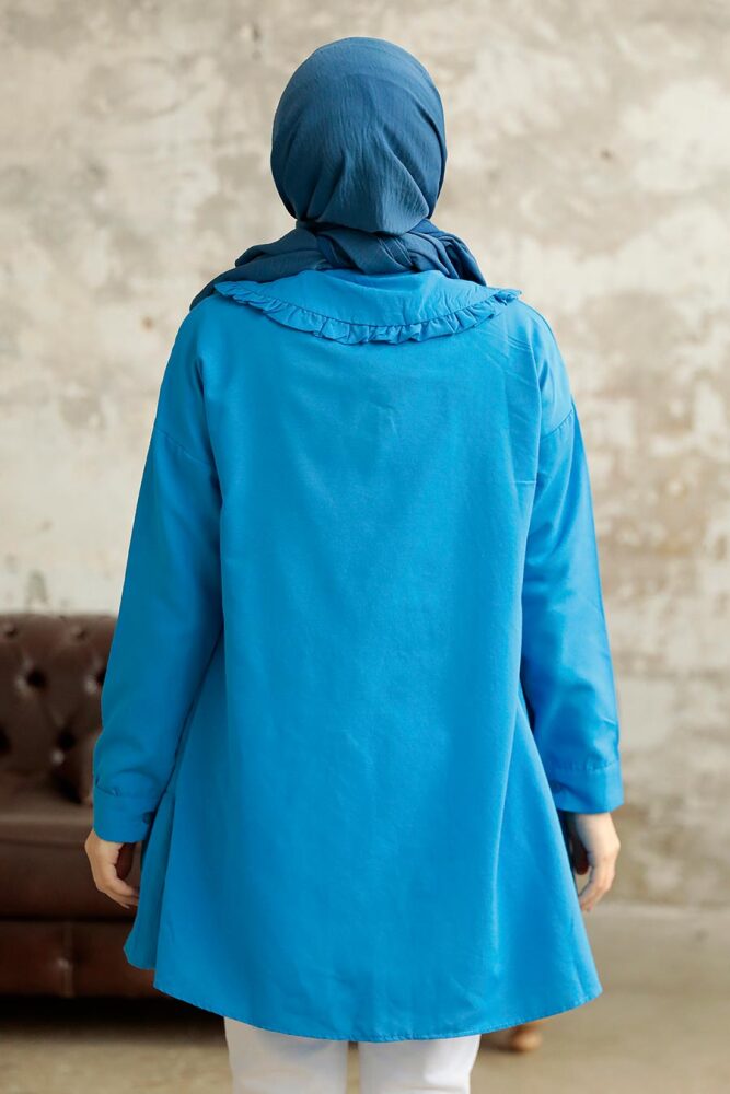 İndigo Blue Long Sleeve Tunic 11281IM - 3