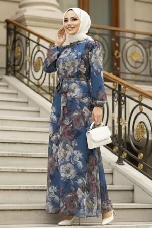 İndigo Blue Plus Size Dress 279318IM 