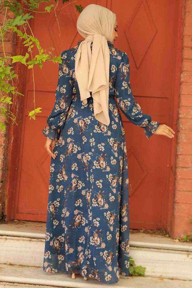 İndigo Blue Plus Size Dress 29713IM - 2