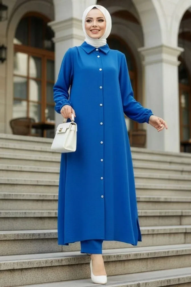 İndigo Blue Plus Size Dual Suit 10101IM - 1