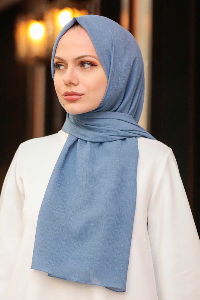 Neva Style - İndigo Mavisi Şal 50522IM - 3