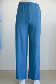 Neva Style - İndigo Mavisi Tesettür Pantolon 95633IM - Thumbnail