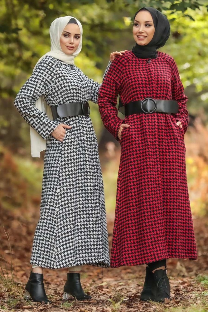 Neva Style - Kazayağı Desenli Ekru Tesettür Kap 5510E - 2