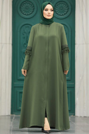 Neva Style - Khaki Hijab For Women Turkish Abaya 10021HK - 1