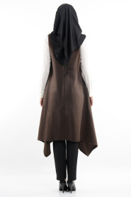 Neva Style - Khaki Hijab Tunic 6223HK - Thumbnail