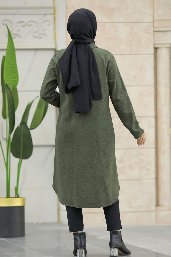 Khaki Hijab Turkish Tunic 5951HK - 5