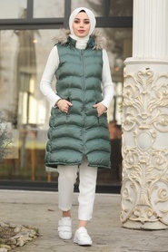 Neva Style - Khaki İnflatable Vest 1509HK - Thumbnail