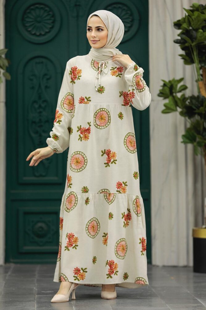 Khaki Long Dress 17512HK - 2