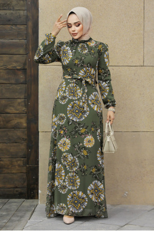 Khaki Muslim Dress 279320HK - 2