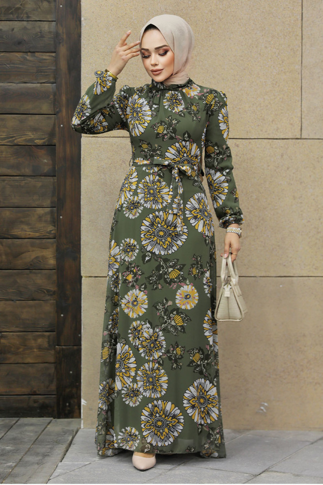 Khaki Muslim Dress 279320HK - 2