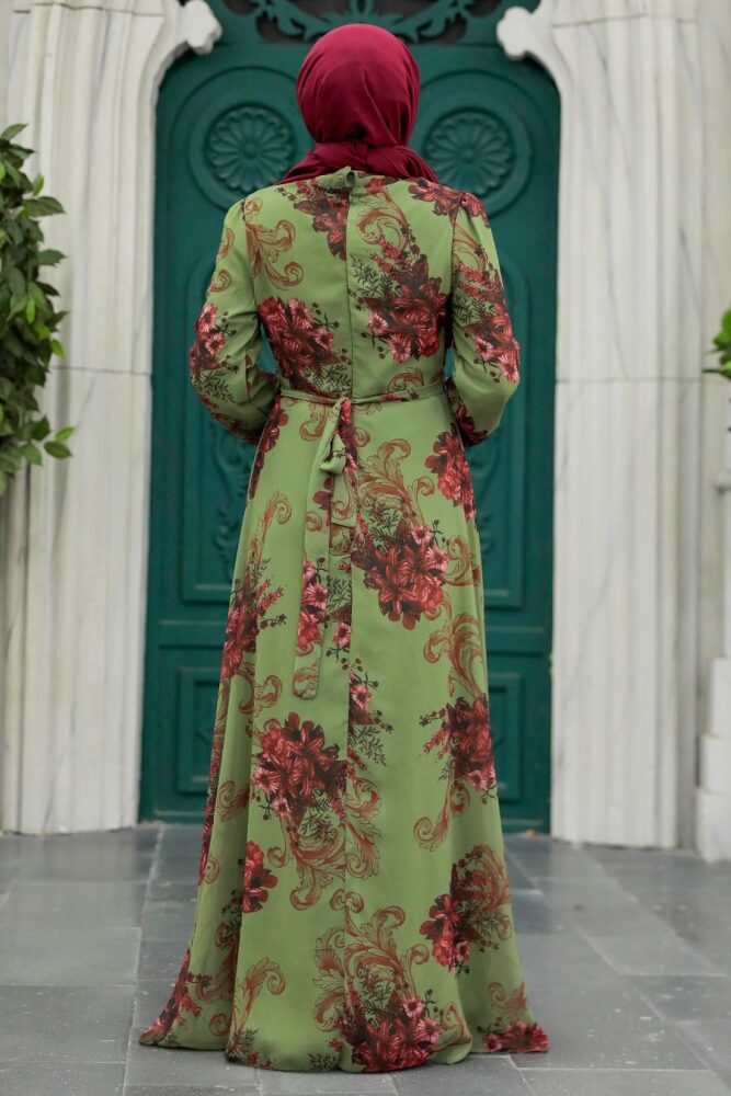 Khaki Plus Size Dress 27921HK - 3