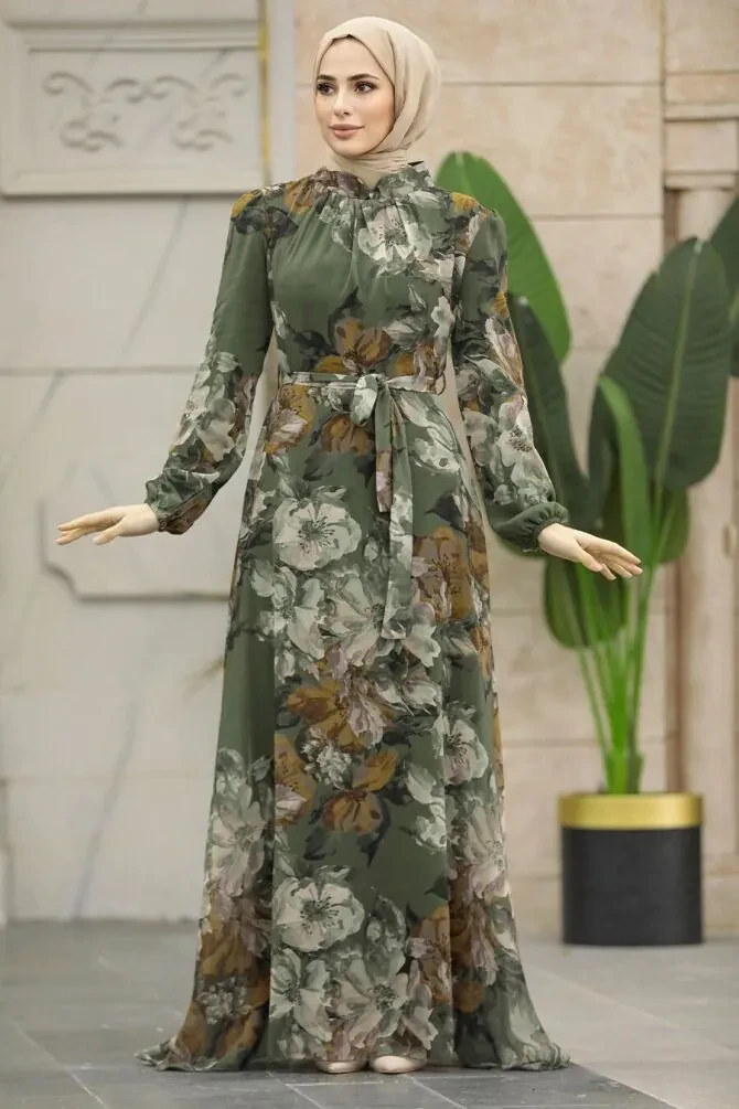 Khaki Plus Size Dress 279318HK - 1