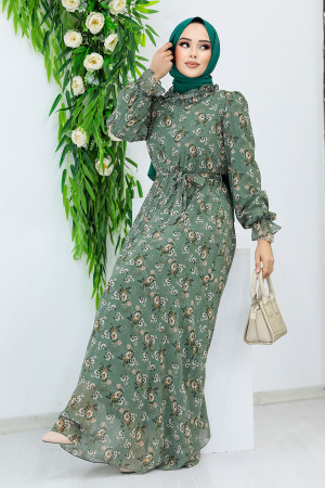 Khaki Plus Size Dress 29713HK - 1