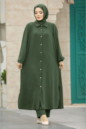 Khaki Plus Size Dual Suit 10101HK 