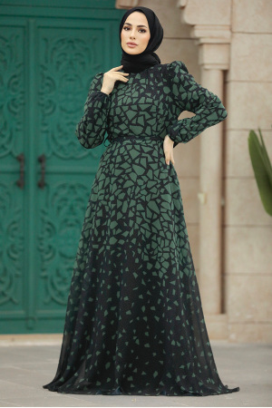 Khaki Women Dress 39462HK - 3
