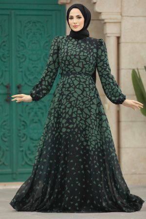Khaki Women Dress 39462HK - 1