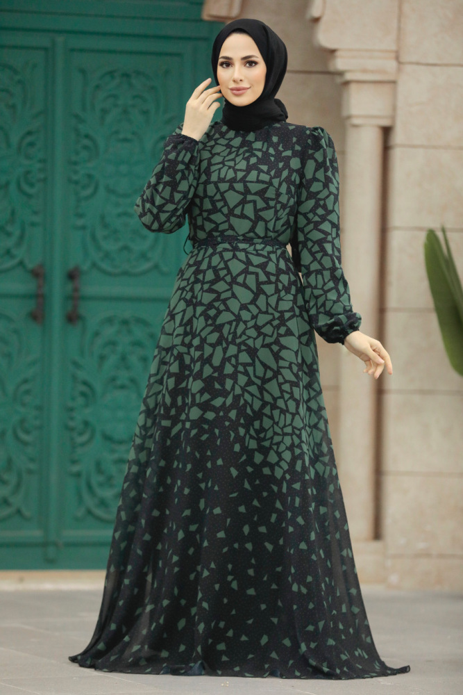 Khaki Women Dress 39462HK - 2