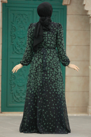 Khaki Women Dress 39462HK - 4