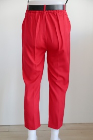 Neva Style - Kırmızı Tesettür Pantolon 1062K - Thumbnail