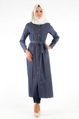 Neva Style - Lacivert Elbise - 1