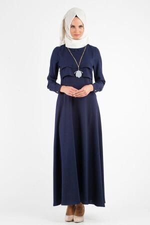 Neva Style - Lacivert Elbise - 1