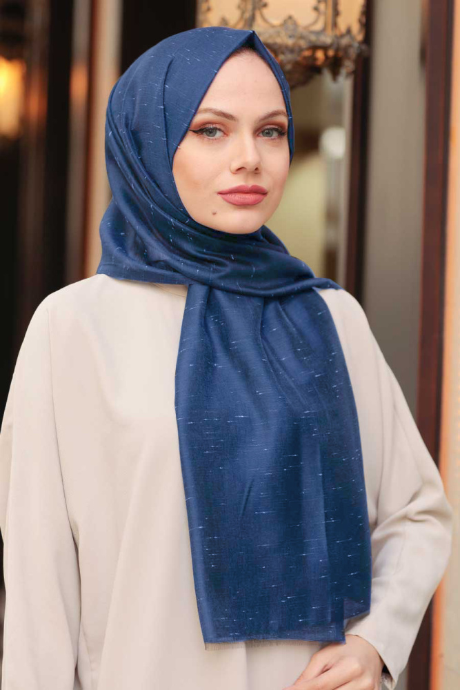 Neva Style - Lacivert Şal 7536L - 1