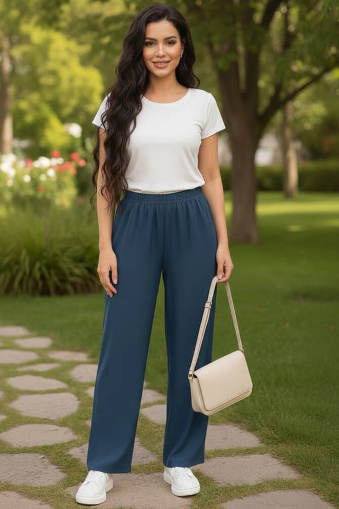  Lacivert Tesettür Pantolon 95633L - NEVA STYLE