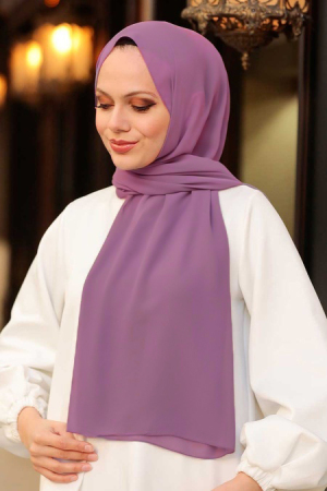 Neva Style - Lavander Islamic Clothing Shawl 7475LV - 1