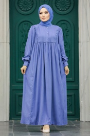 Neva Style - Lavander Long Sleeve Dress 19091LV - Thumbnail