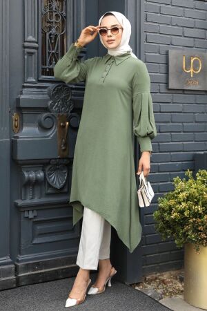 Light Khaki Islamic Clothing Tunic 615AHK 