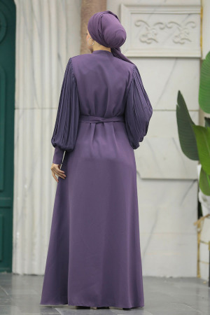 Lila Dubai Abaya 20079LILA - 4