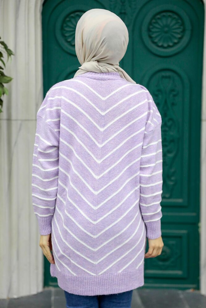 Lila High Quality Knitwear Tunic 81861LILA - 2