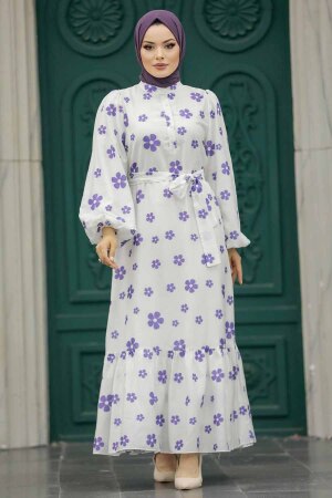 Lila Hijab For Women Dress 13461LILA - 3