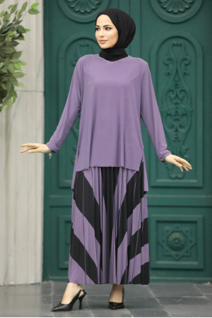 Lila Muslim Dual Suit 41741LILA - 2