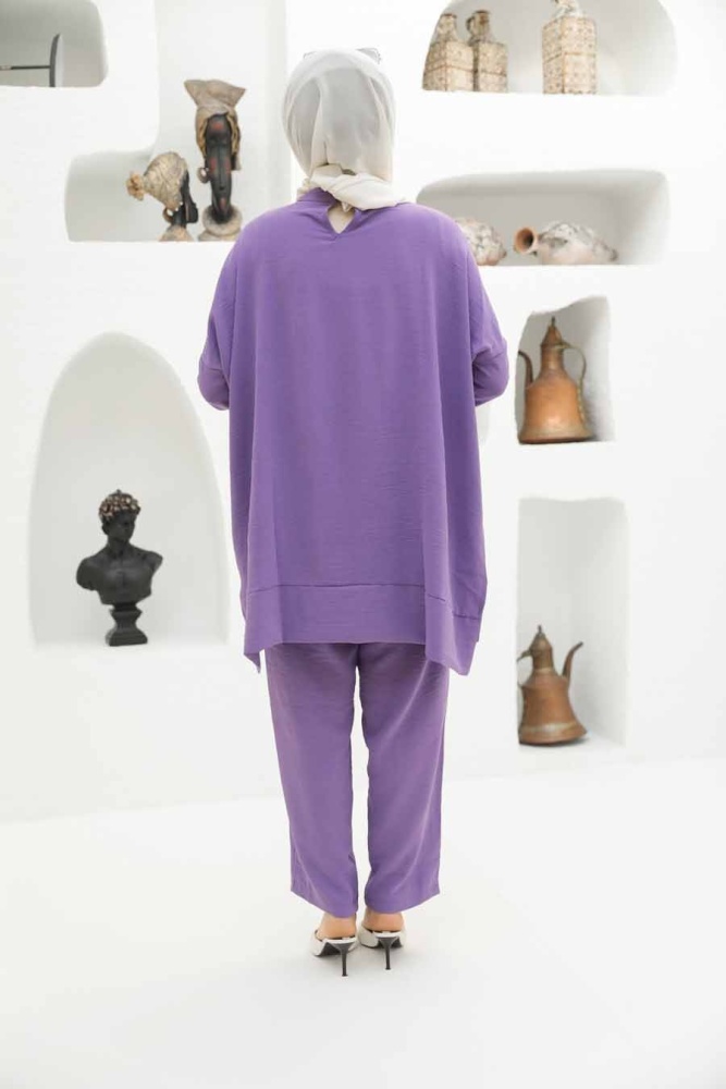 Neva Style - Lila Tesettür İkili Takım 13010LILA - 7