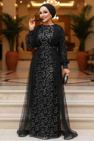 Neva Style - Long Silver Modest Bridesmaid Dress 56291GMS - 1