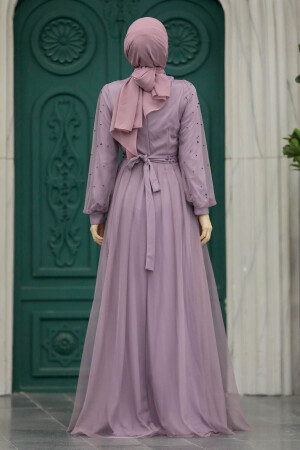 Long Sleeve Lila Modest Evening Gown 5632LILA - 3