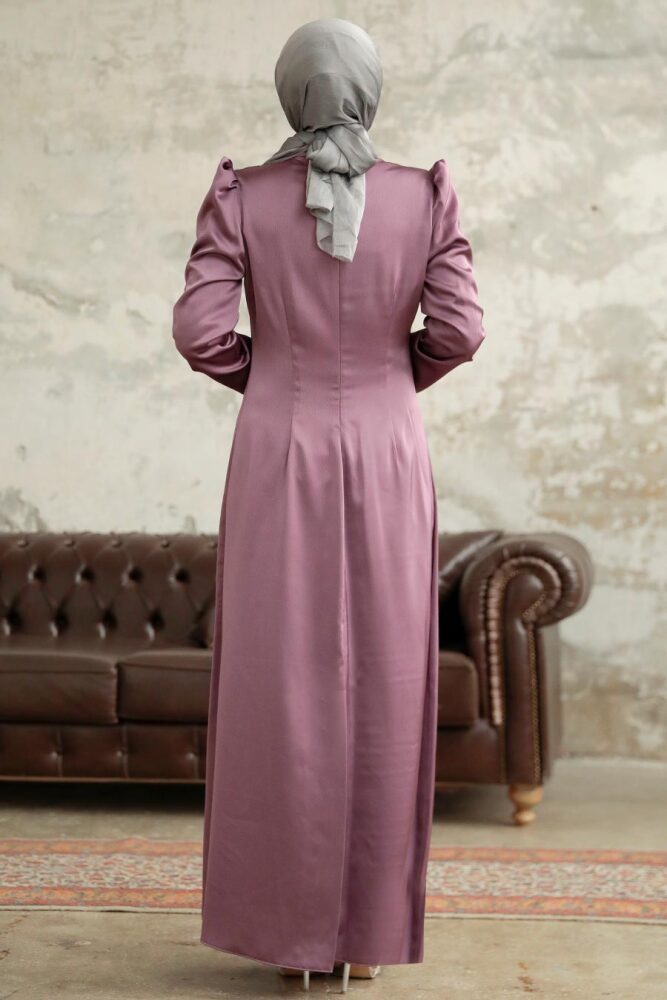 Luxorious Dusty Rose Muslim Evening Dress 38102GK - 3