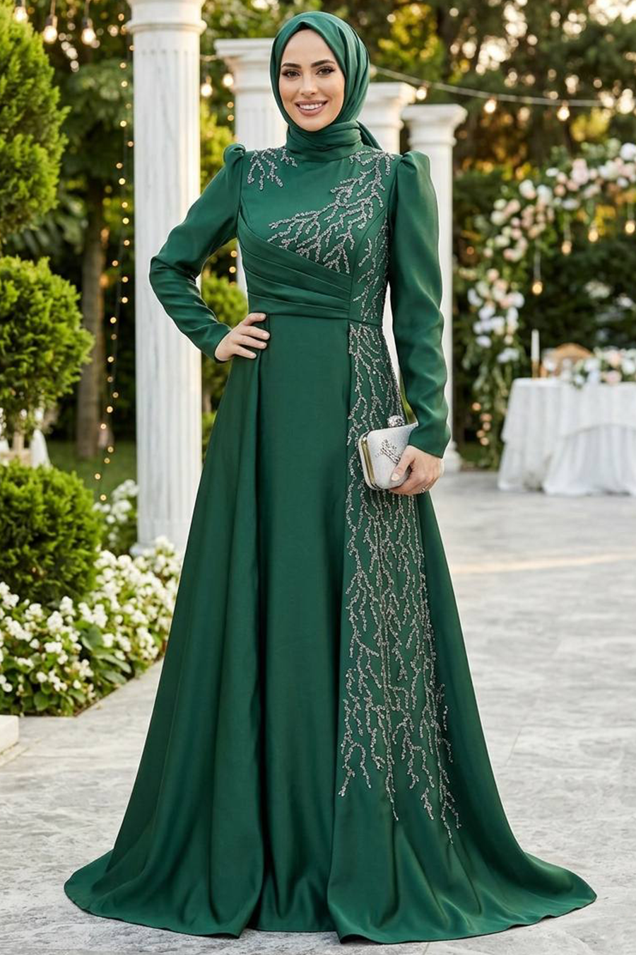 slim fit dress slacks The Royce Dress in Emerald main image 1