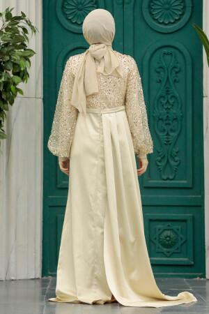 Luxorious Gold Muslim Bridesmaid Dress 2311GOLD - 5