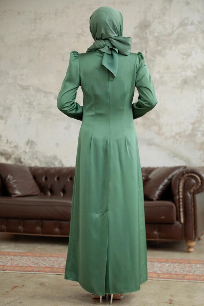 Luxorious Khaki Muslim Evening Dress 38102HK - 4