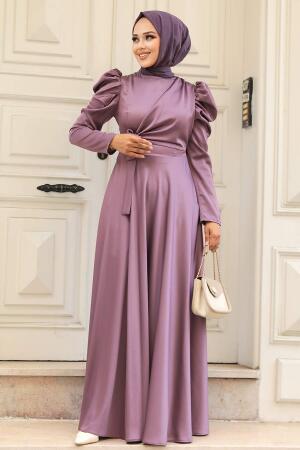 Luxorious Lila Modest Islamic Clothing Evening Dress 4570LILA - 2
