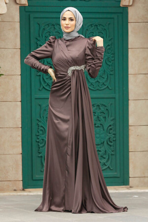 Luxury Brown Muslim Wedding Dress 2320KH - 2
