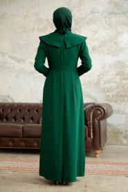 Neva Style - Luxury Emerald Green Islamic Bridesmaid Dress 38091ZY - Thumbnail