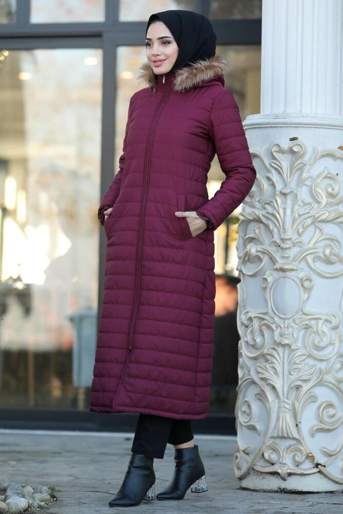 Neva Style - Mahogany İnflatable Coat 20131BR - 1