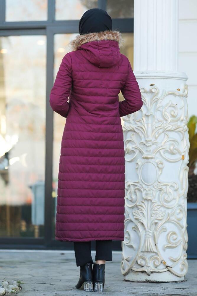 Neva Style - Mahogany İnflatable Coat 20131BR - 3