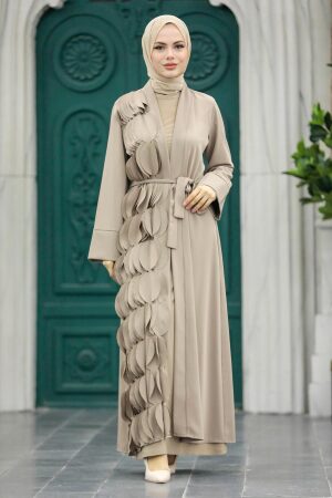 Mink High Quality Turkish Abaya 34930V - 1