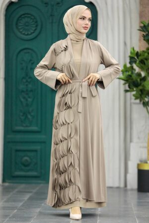 Mink High Quality Turkish Abaya 34930V - 3